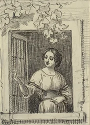 Jeune fille à une fenêtre