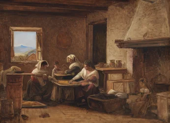 Femmes travaillant dans la cuisine d