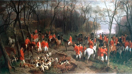 Élisabeth à la chasse, fin du XIXe siècle