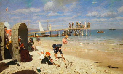 Une journée ensoleillée à la plage