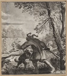 Le fou qui porte sur les deux aisselles