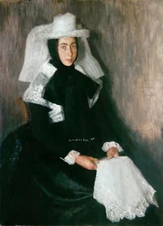 Fille de Langgoens en habit religieux