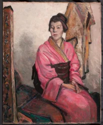 Dame en kimono