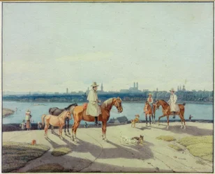 Cavalier au bord de l