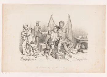 Homme possédé par la cupidité
