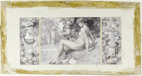 Elle se baigne sans être vue