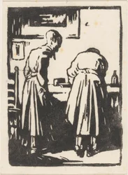 Deux femmes dans un atelier