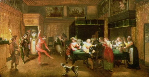 Un arlequin divertissant