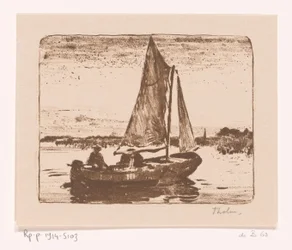 Homme dans un voilier