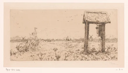 Prairies à la Kaag, avec boîte aux lettres