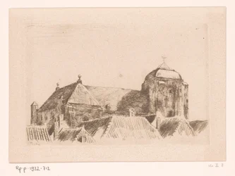 Vue de la Grande Église, à Veere
