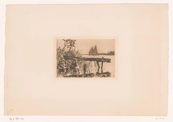 Passerelle au bord de l