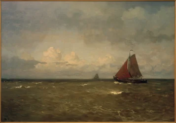 Bateau à fond plat sur le Zuiderzee
