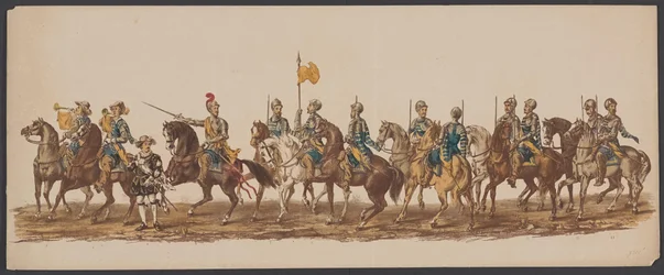 Défilé de Delft de 1862, premier groupe