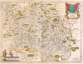 Berri, Nivernois, Borbonnois, dans "Theatrum Orbis Terrarum, sive Atlas Novus" de Willem Blaeu, Amsterdam