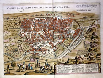 Le Caire. Atlas par Wilhelm Blaeu, Amsterdam 1630