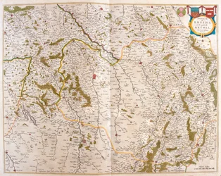 Champagne - Cambrésis - Picardie- Normandie et Bretagne, dans "Theatrum Orbis Terrarum, sive Atlas Novus" de Willem Blaeu, Amsterdam