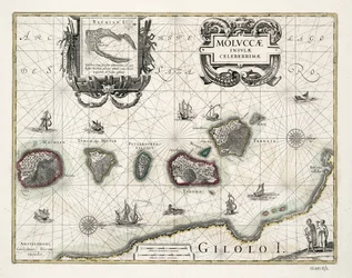 Carte des Moluques, Indonésie