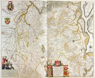 Allemagne, Belgique et Flandre, dans "Theatrum Orbis Terrarum, sive Atlas Novus" de Willem Blaeu, Amsterdam