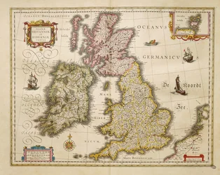 Grande-Bretagne et Irlande du Theatrum Orbis Terrarum par Willem Bleau, Amsterdam