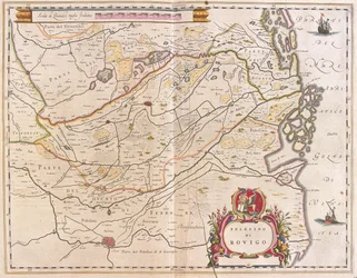 Rovigo, Italie, dans "Theatrum Orbis Terrarum, sive Atlas Novus" de Willem Blaeu, Amsterdam