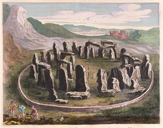 Stonehenge, dans "Theatrum Orbis Terrarum, sive Atlas Novus" de Willem Blaeu, Amsterdam