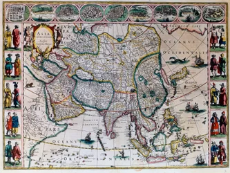 Le théâtre du monde ou le nouvel atlas Amsterdam. Carte géographique de l