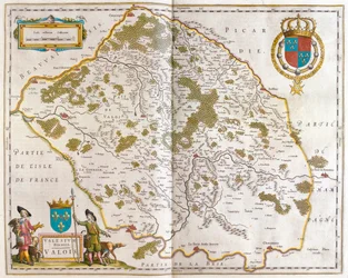 Valois, dans "Theatrum Orbis Terrarum, sive Atlas Novus" de Willem Blaeu, Amsterdam