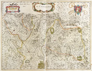 il Cadore (veneto) Italie, dans "Theatrum Orbis Terrarum, sive Atlas Novus" de Willem Blaeu, Amsterdam