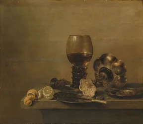 Nature morte au verre brisé