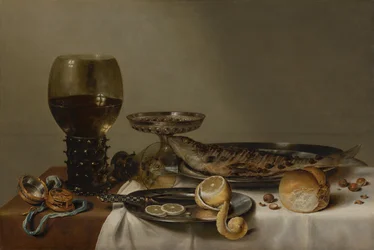 Nature morte à la montre et à la carafe