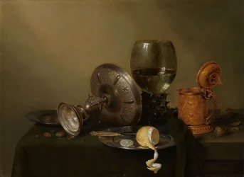 Nature morte à la chope de bière dorée