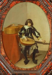 Le jeune musicien ... (peinture sur toile)