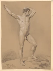 Homme nu debout, vu de face (2e prix 1811)
