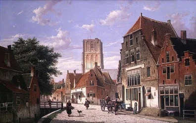 Scène de rue à Amsterdam