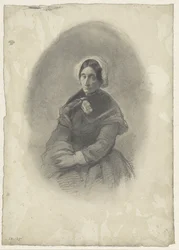 Portrait de dame en ovale