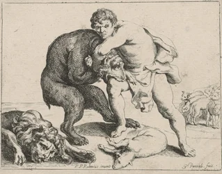 David tue un lion et un ours