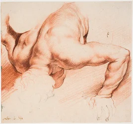 Lutteurs. Groupe de sculptures antiques. Figure inférieure