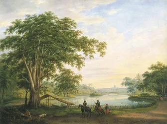 La façade du jardin de l