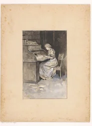 Femme écrivant
