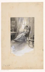 Femme dans un fauteuil