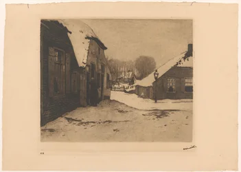 Maisons enneigées à Ede
