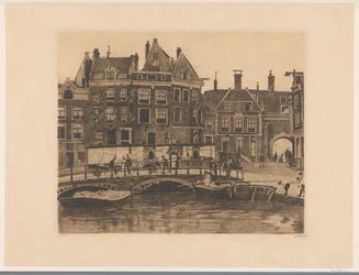 Vue sur la place de la Bourse à Amsterdam