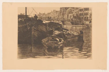 Bateaux de tourbe dans l