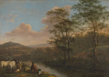 Paysage italien avec berger au repos