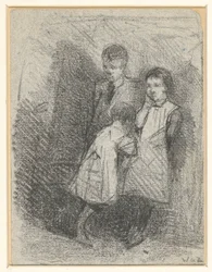 Groupe de trois enfants