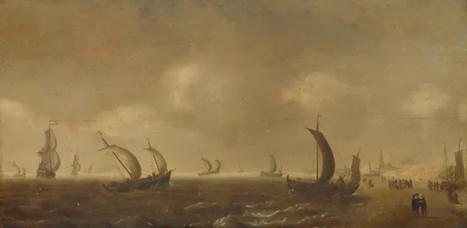 Paysage marin au large de la plage de Scheveningen