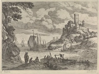Vue du port avec des navires