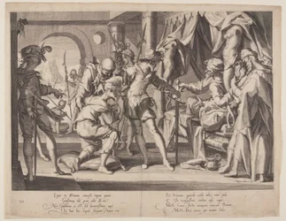 Le comte William autorisant la décapitation, planche 7 des Trônes de justice (Thronus Iustitiae)