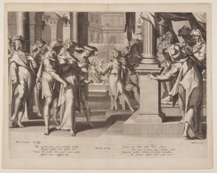 Susanna Before Daniel, plaque 3 de Thrones of Justice (Thronus Iustitiae)